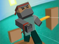 Blocky Parkour Ninja background