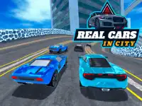 Real Cars in City background