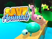 Save Animals: Forest fire background