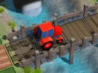 Tractor Puzzle Farming background
