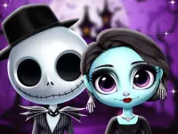 Nightmare Couple Halloween Party background