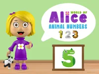 World of Alice   Animal Numbers background
