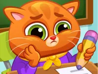 Lovely Virtual Cat At School background