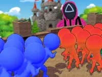 Squid Game Crowd Pusher background