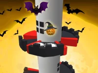 Helix Jump Halloween background