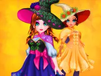 Cute Witch Princess background