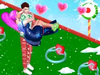 Bestie Breakup Run Christmas Love background