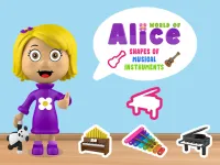 World of Alice   Shapes of Musical Instruments background