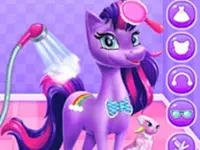 Magical Unicorn Grooming World - Pony Care background