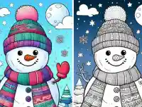 BTS Winter Coloring background