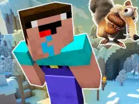 Noob Parkour : Snow Age background