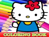 Coloring Book for Hello Kitty background