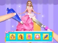 Baby Taylor Doll Cake Design - Bakery Game background