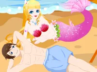 Mermaid Lover In Beach background