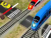 Railroad Crossing Station Sim Game 3D background