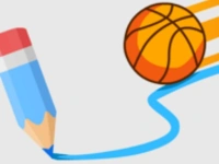 Basketball Line - Draw The Dunk Line background