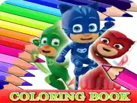 Coloring Book for PJ Masks background