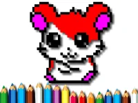 Pixel Coloring Time background