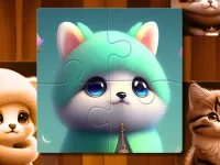 Cute Cat Jigsaw background