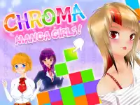 Chroma Manga Girls background