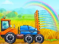 Farm Land And Harvest background