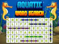 Aquatic Word Search background