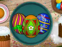 Handmade Easter Eggs Coloring Book background