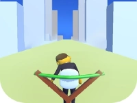 Flying Man 3D background