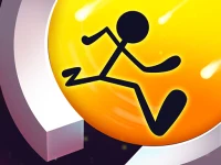 Stickman run around background