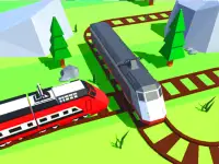 Train 3D game puzzle background
