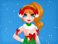 Princess Battle For Christmas Fashion background