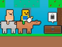 Baby Noob vs Baby Obby Horse background