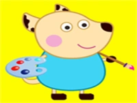 Peppa Pig Paper Cut background