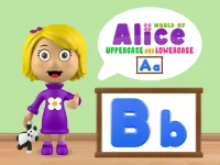 World of Alice   Uppercase and Lowercase background