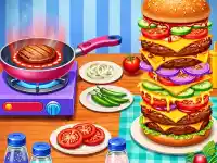 Fast Food Cooking background