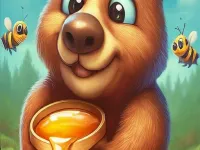 Bee Bear Honey background