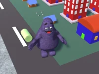 Grimace Shake City Chaos background