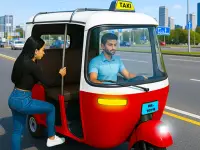City Auto Rickshaw Game background