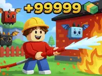 Obby: Working as a Firefighter background