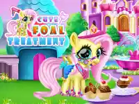 Cute Foal Treatment background