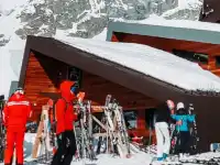 Ski Resort Hidden Snowflakes background