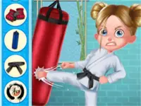 Karate Girl Vs School Bully Game background