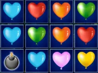 Heart Balloons Block Collapse background