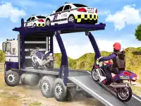 Offroad Police Cargo Transport background