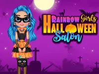 Rainbow Girls Hallowen Salon background