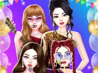 Black Pink New Year Eve Concert background
