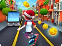 Subway Run Rush Game 3D background