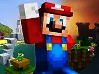 Minecraft Mario Jigsaw Puzzle background