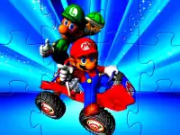 Mario and Yoshi Jigsaw background