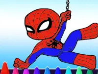 Spiderman Coloring Game background